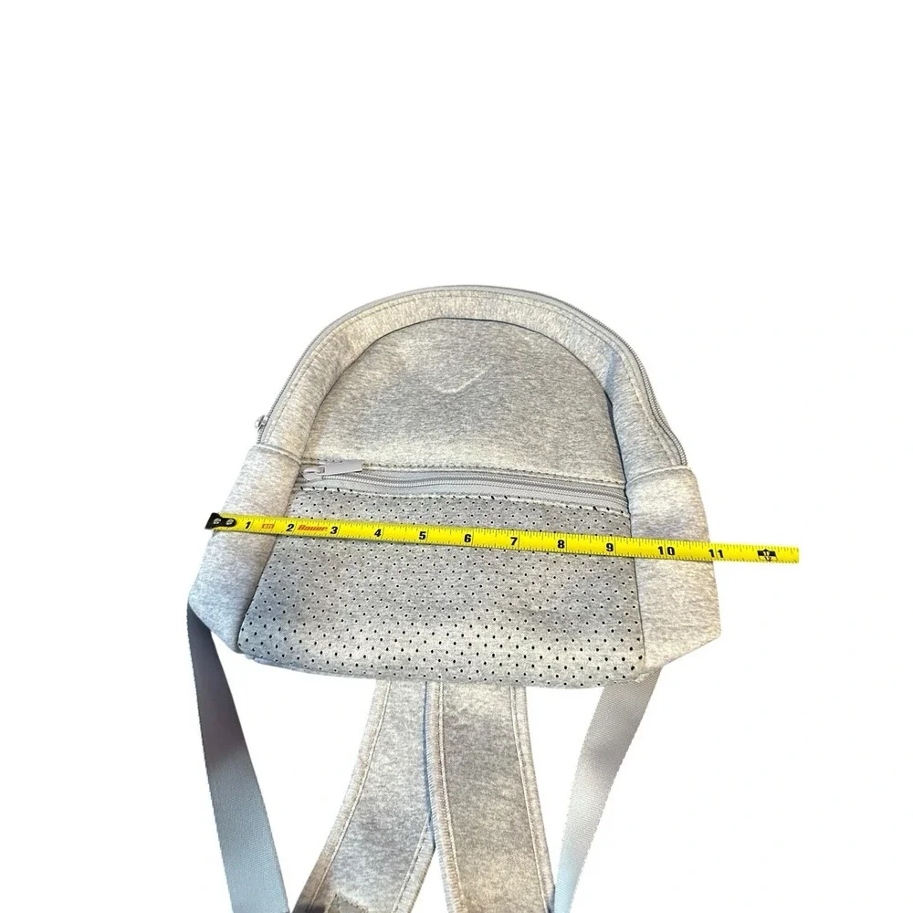 NEW small light‎ grey backpack purse bag